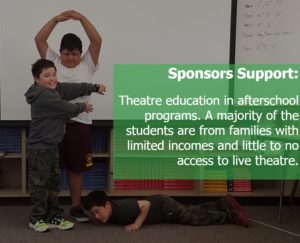 Sponsors Support after school theatre education programs