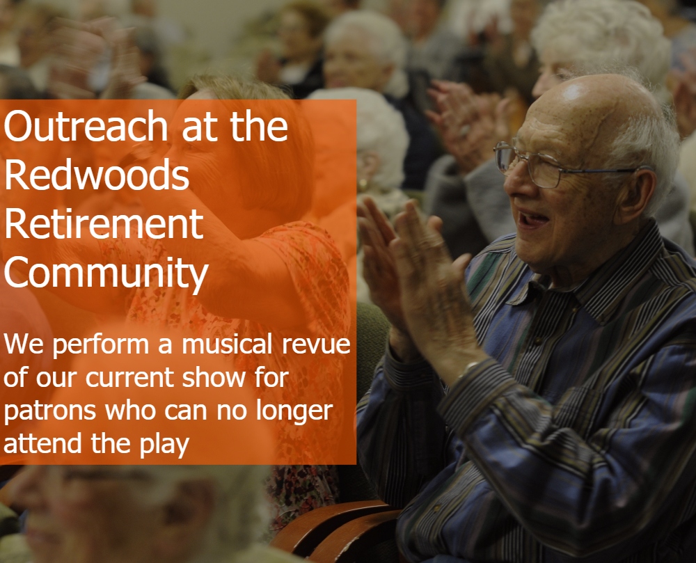 Business Sponsorships have supported bringing the mountain to the Redwoods Retirement Community Center for a number of years. 