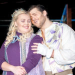 Guenevere (Krista Joy Serpa) and Sir Lancelot (Izaak Heath) embracing